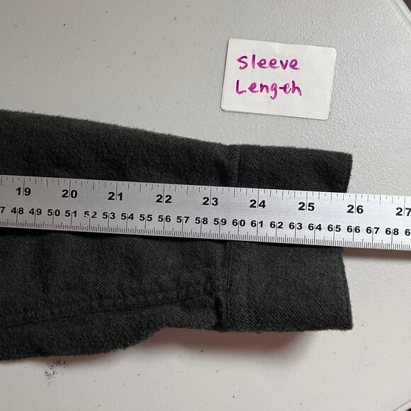 Portuguese Flannel Brushed Flannel Button Up Long Sleeve Shirt - Men's Size M - Picture 8 of 9